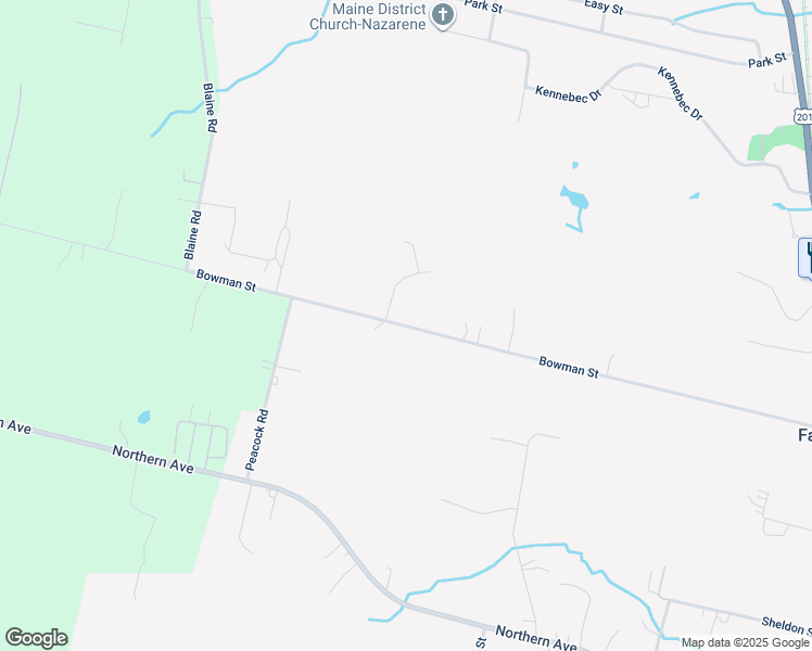 map of restaurants, bars, coffee shops, grocery stores, and more near Bowman Street in Farmingdale
