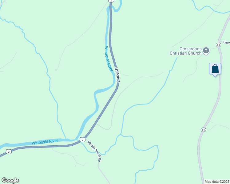 map of restaurants, bars, coffee shops, grocery stores, and more near 1176 U.S. Highway 2 in East Montpelier