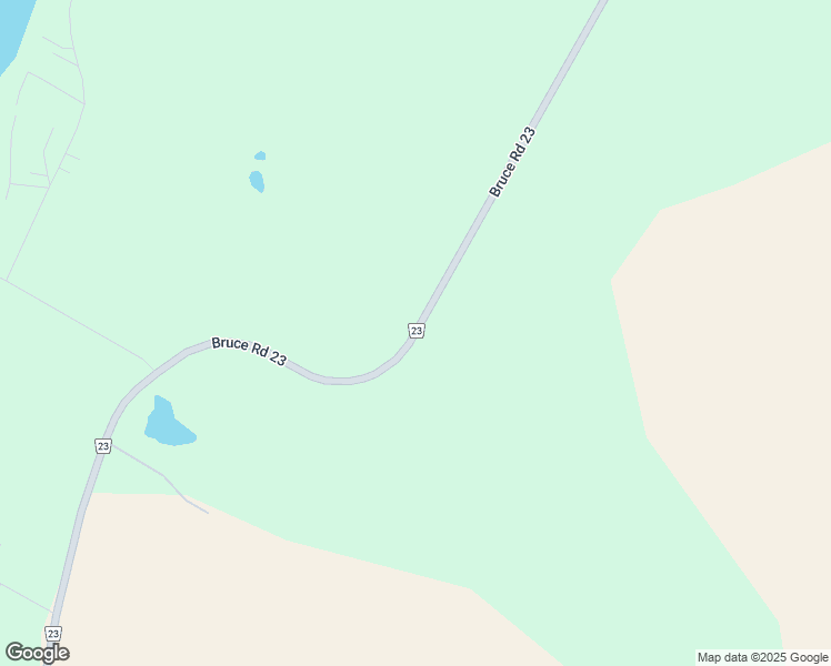 map of restaurants, bars, coffee shops, grocery stores, and more near County Road 23 in Bruce County