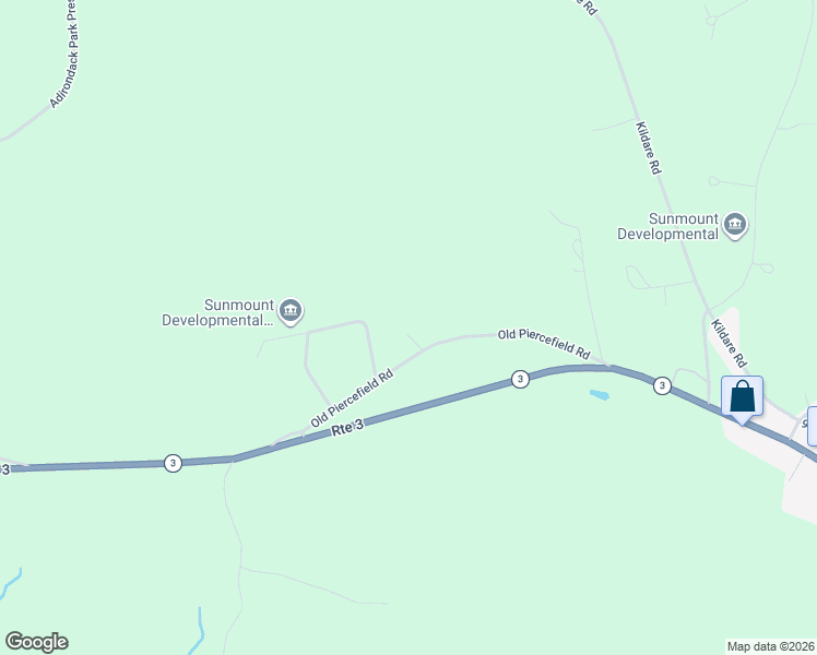 map of restaurants, bars, coffee shops, grocery stores, and more near 61 Old Piercefield Road in Tupper Lake