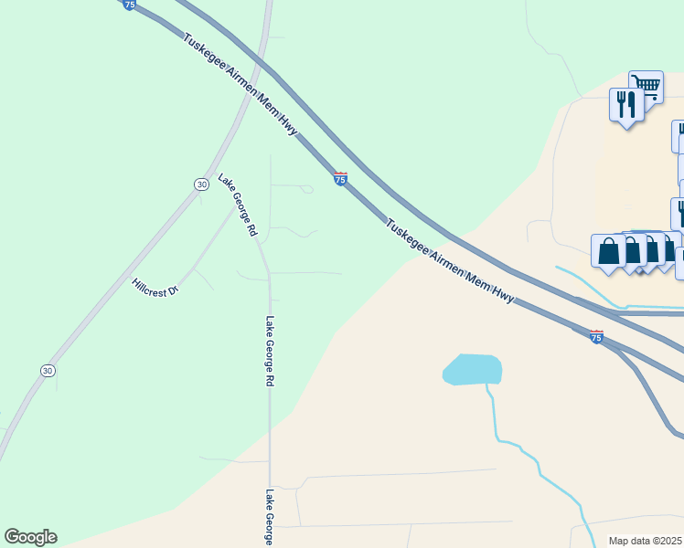 map of restaurants, bars, coffee shops, grocery stores, and more near 2901 Bunting Drive in West Branch