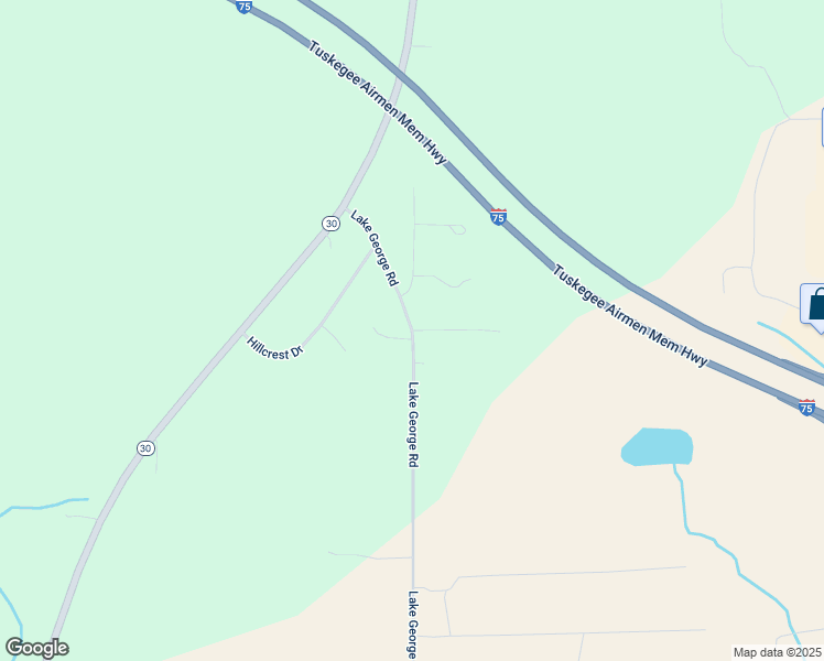map of restaurants, bars, coffee shops, grocery stores, and more near George Lake Road in West Branch