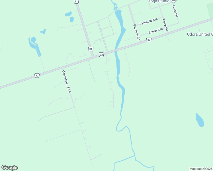 map of restaurants, bars, coffee shops, grocery stores, and more near 34 Nicholson Drive in Uxbridge