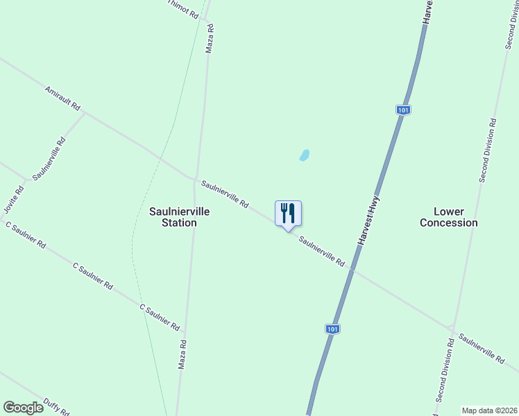 map of restaurants, bars, coffee shops, grocery stores, and more near 783 Saulnierville Road in Saulnierville Station