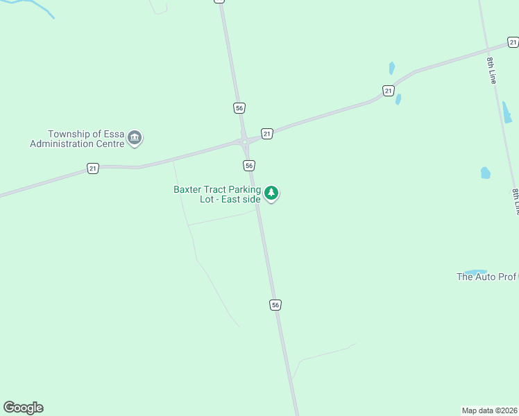 map of restaurants, bars, coffee shops, grocery stores, and more near Simcoe County Road 56 in Egbert