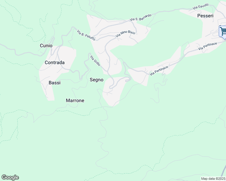 map of restaurants, bars, coffee shops, grocery stores, and more near 17 Via Santa Margherita in Segno