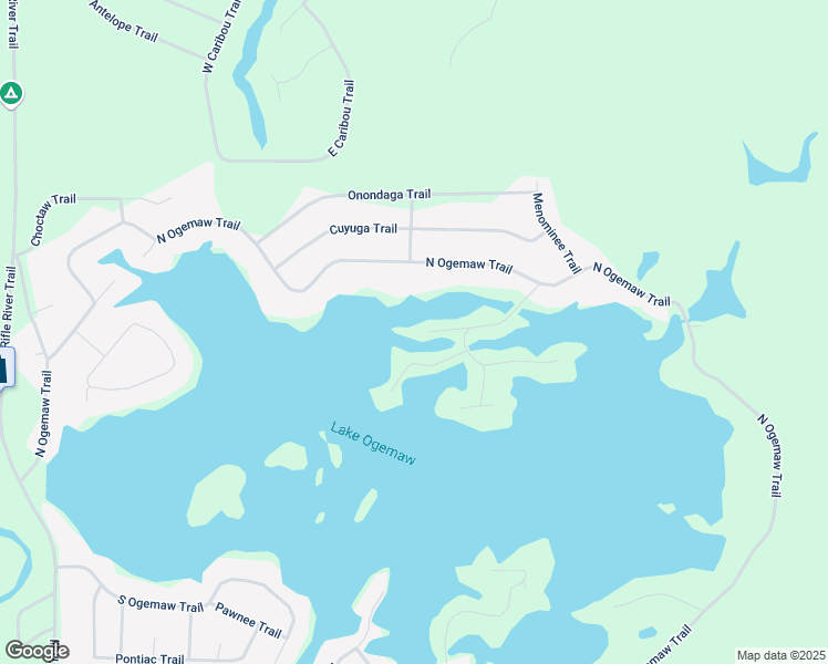 map of restaurants, bars, coffee shops, grocery stores, and more near 1999 Mohawk Trail in West Branch