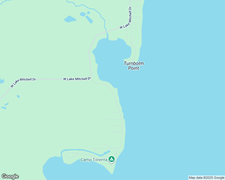 map of restaurants, bars, coffee shops, grocery stores, and more near 301 South Lake Drive in Cadillac