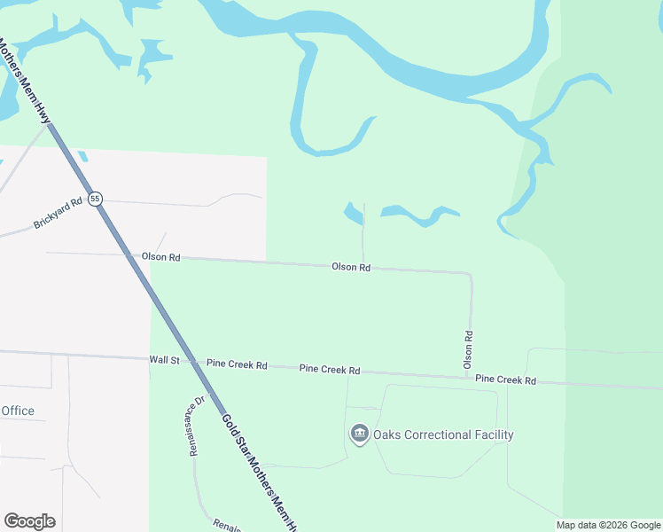 map of restaurants, bars, coffee shops, grocery stores, and more near 1384 Olson Road in Manistee