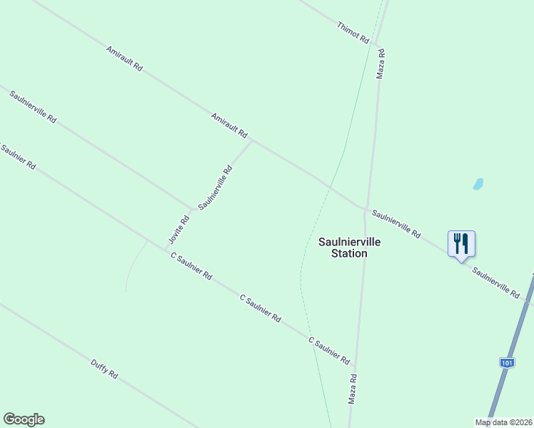 map of restaurants, bars, coffee shops, grocery stores, and more near Clare Trail in Saulnierville