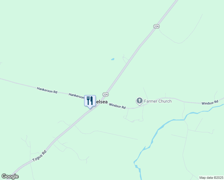 map of restaurants, bars, coffee shops, grocery stores, and more near 277 Togus Road in Chelsea