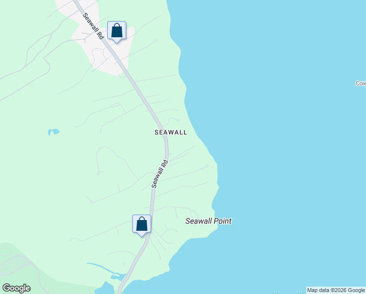 map of restaurants, bars, coffee shops, grocery stores, and more near 455 Seawall Road in Southwest Harbor