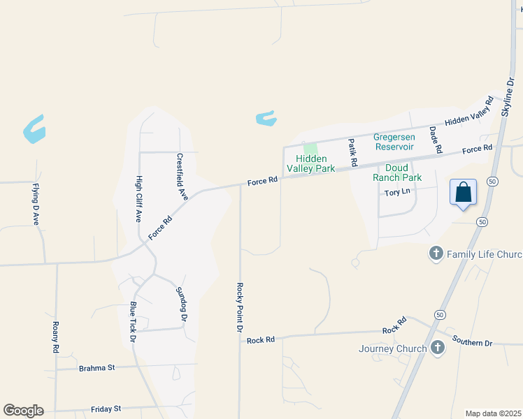 map of restaurants, bars, coffee shops, grocery stores, and more near 4601 Rocky Point Drive in Gillette