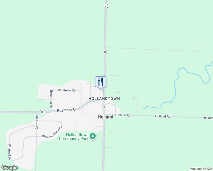 map of restaurants, bars, coffee shops, grocery stores, and more near 8108 County Trunk Highway D in Kaukauna