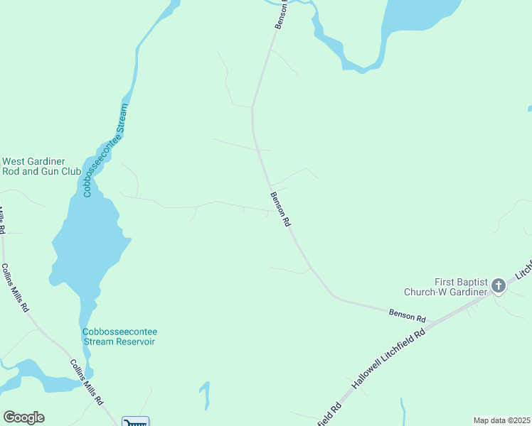 map of restaurants, bars, coffee shops, grocery stores, and more near 12 Manning Drive in West Gardiner