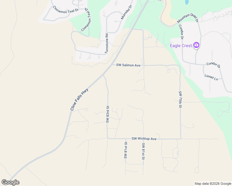 map of restaurants, bars, coffee shops, grocery stores, and more near 2500 Southwest 83rd Street in Redmond