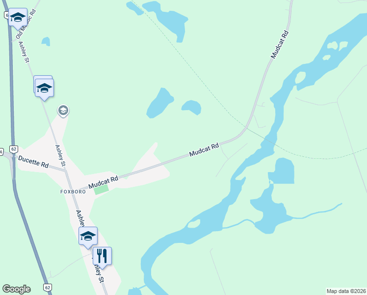 map of restaurants, bars, coffee shops, grocery stores, and more near 157 Mudcat Road in Belleville