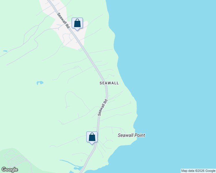 map of restaurants, bars, coffee shops, grocery stores, and more near 435 Seawall Road in Southwest Harbor
