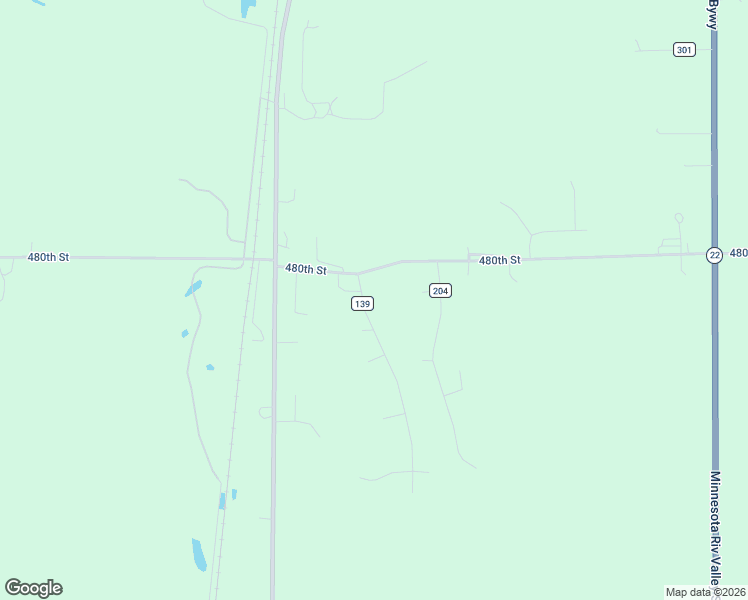 map of restaurants, bars, coffee shops, grocery stores, and more near 48085 Thunderbird Hill in Kasota