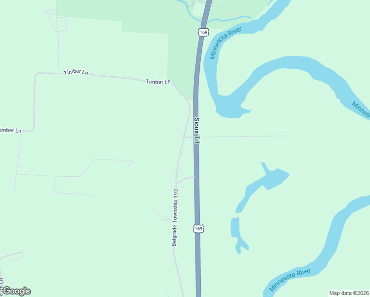 map of restaurants, bars, coffee shops, grocery stores, and more near 48050 Belgrade Township 193 in Saint Peter