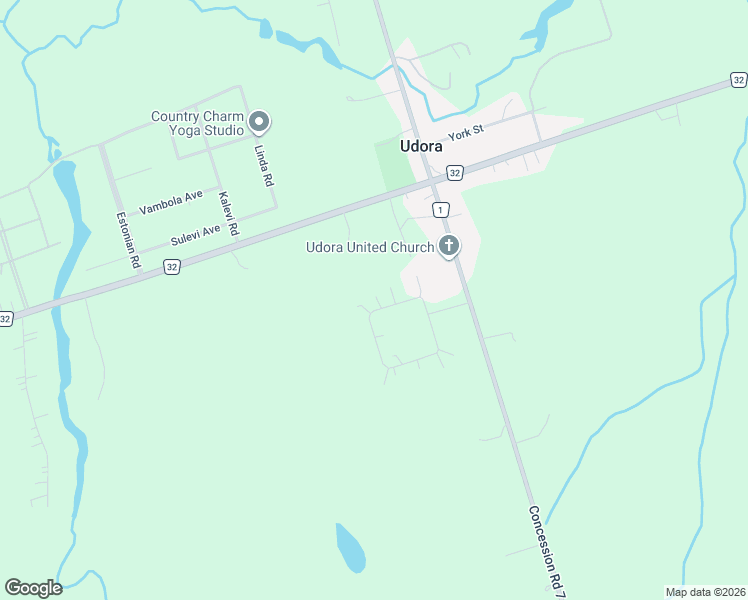 map of restaurants, bars, coffee shops, grocery stores, and more near 27 Bagshaw Crescent in Uxbridge