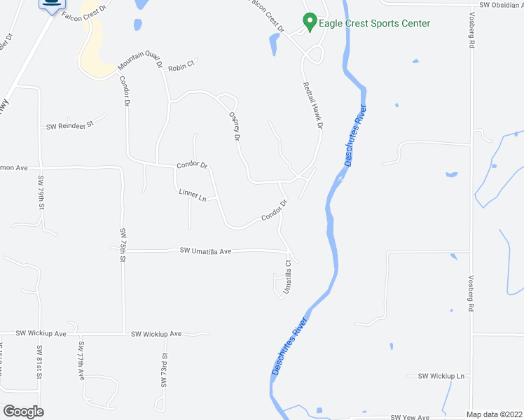 map of restaurants, bars, coffee shops, grocery stores, and more near 2461 Condor Drive in Redmond