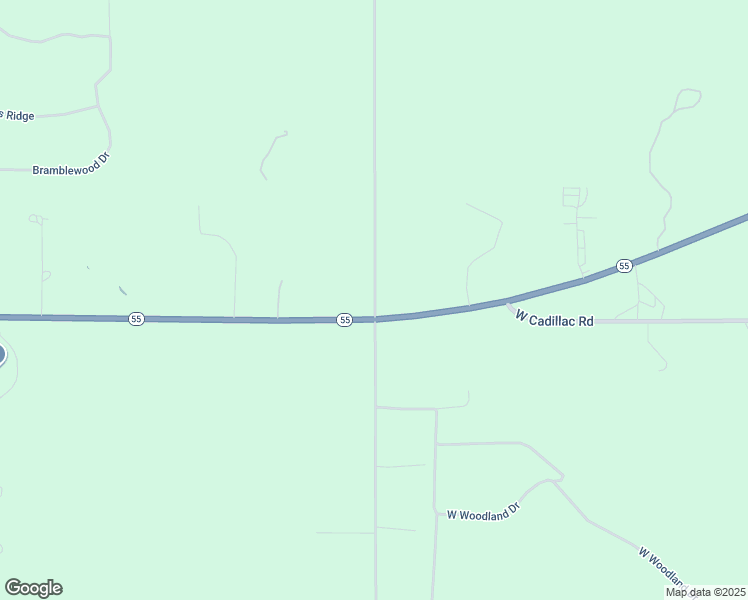 map of restaurants, bars, coffee shops, grocery stores, and more near 5998 S Seeley Rd in Cadillac