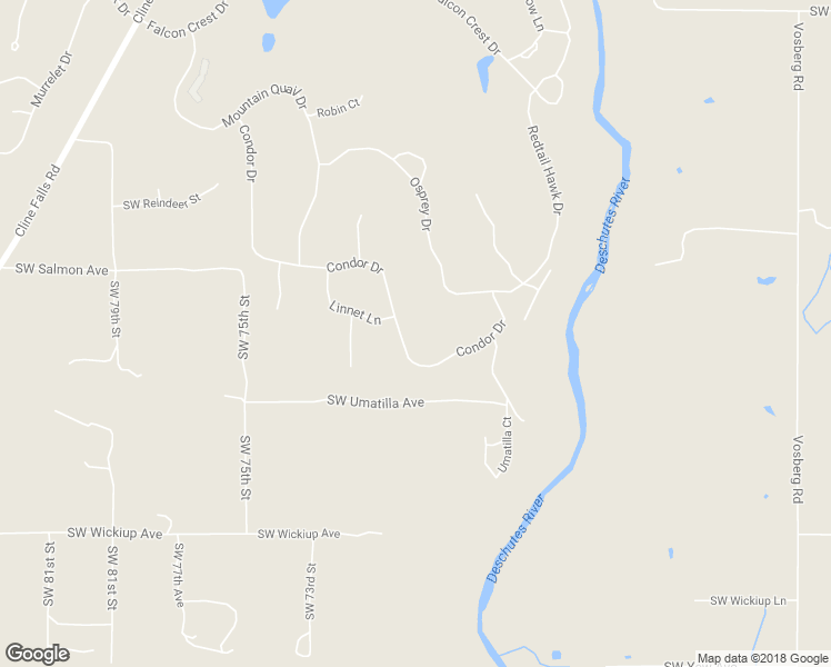 map of restaurants, bars, coffee shops, grocery stores, and more near 2312 Condor Drive in Redmond