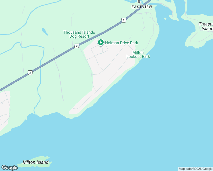 map of restaurants, bars, coffee shops, grocery stores, and more near 36 Riverside Drive in Kingston