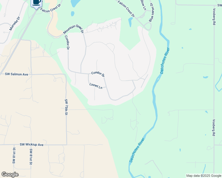 map of restaurants, bars, coffee shops, grocery stores, and more near 2312 Condor Drive in Redmond