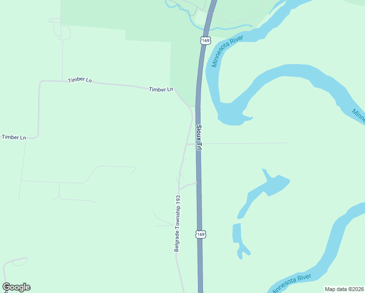 map of restaurants, bars, coffee shops, grocery stores, and more near 48050 Belgrade Township 193 in Saint Peter