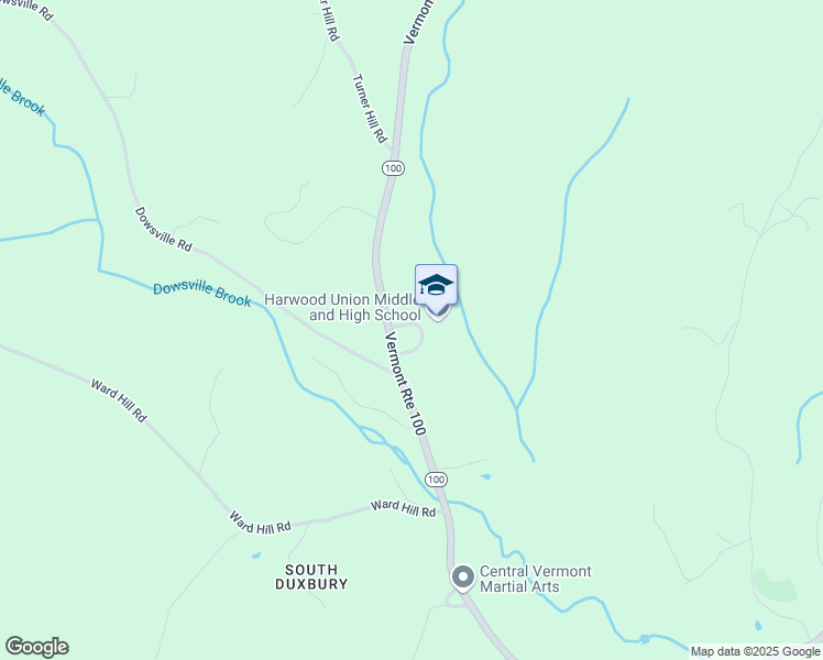 map of restaurants, bars, coffee shops, grocery stores, and more near 458 Vermont Route 100 in Moretown