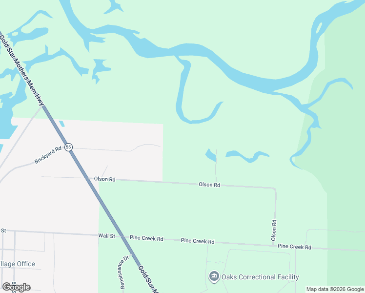 map of restaurants, bars, coffee shops, grocery stores, and more near 1384 Olson Road in Manistee