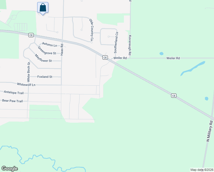 map of restaurants, bars, coffee shops, grocery stores, and more near W919 County Road CE in Kaukauna