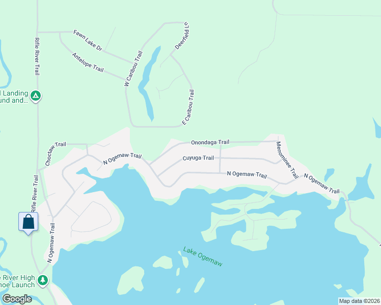 map of restaurants, bars, coffee shops, grocery stores, and more near 1700-1872 Onondaga Trail in West Branch