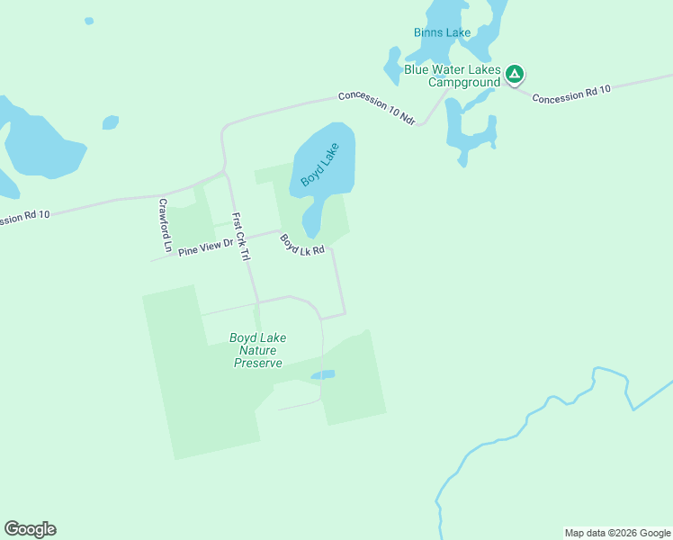 map of restaurants, bars, coffee shops, grocery stores, and more near 161 Boyd Lake Road in Elmwood