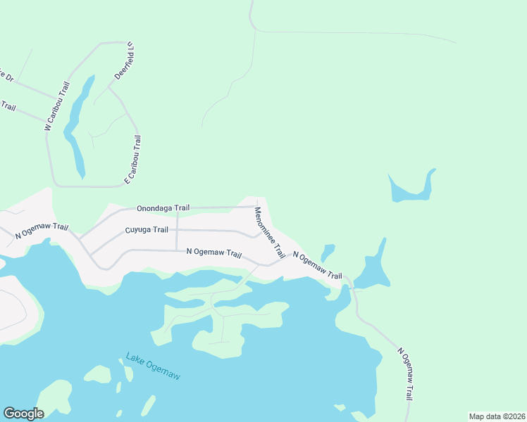 map of restaurants, bars, coffee shops, grocery stores, and more near 2701-2743 Menominee Trail in West Branch