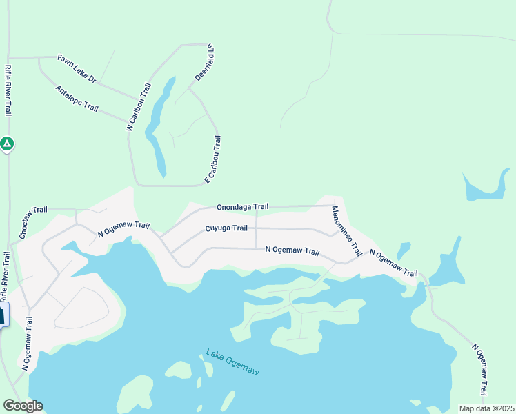 map of restaurants, bars, coffee shops, grocery stores, and more near 1874 Onondaga Trail in West Branch