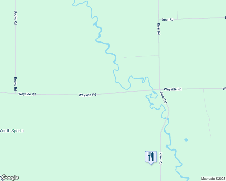 map of restaurants, bars, coffee shops, grocery stores, and more near 4147 Wayside Road in Greenleaf