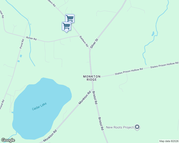 map of restaurants, bars, coffee shops, grocery stores, and more near 216 Monkton Ridge in Monkton