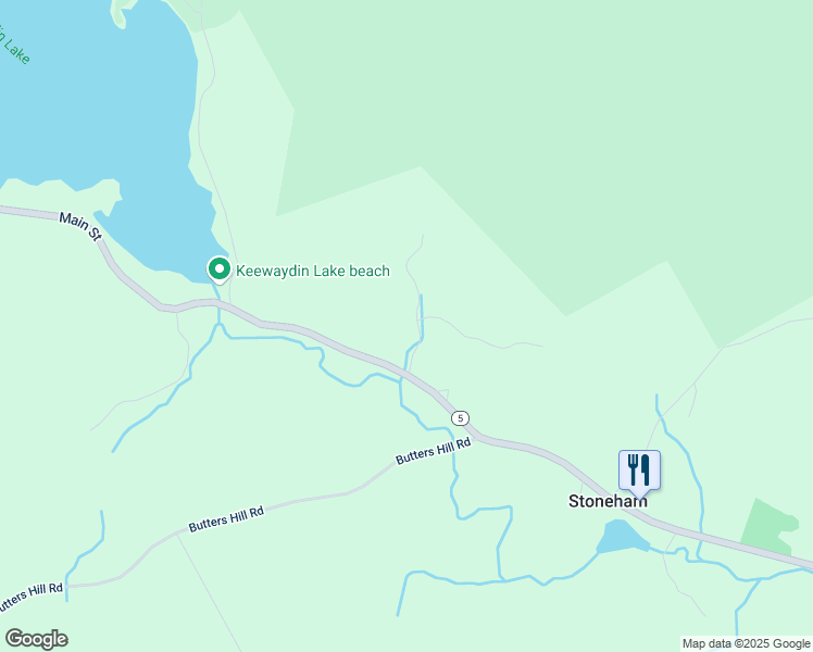 map of restaurants, bars, coffee shops, grocery stores, and more near 48 Barker Road in Stoneham
