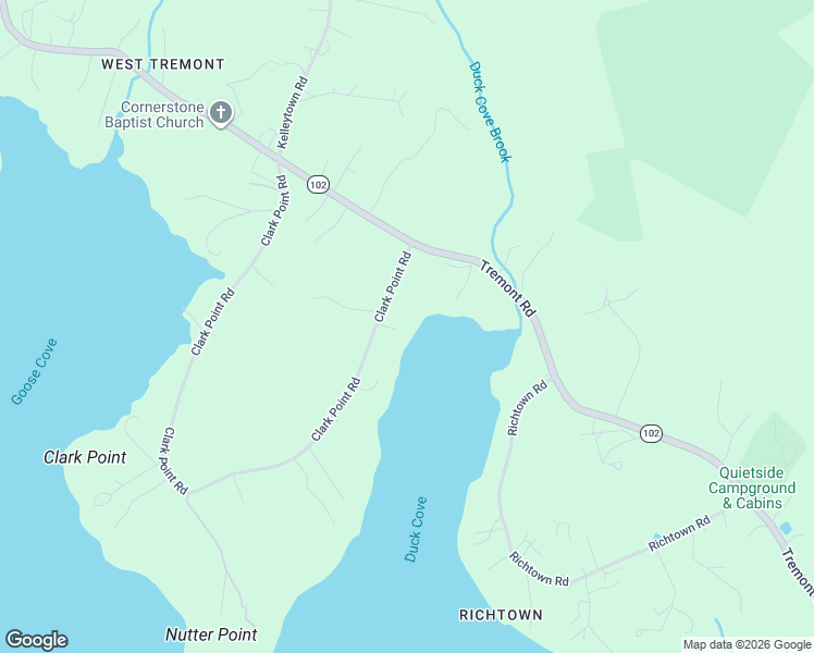 map of restaurants, bars, coffee shops, grocery stores, and more near 28 Clark Point Road in Tremont