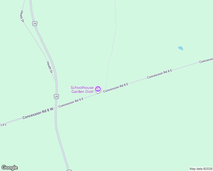 map of restaurants, bars, coffee shops, grocery stores, and more near 66 Concession Road 8 East in Northumberland County