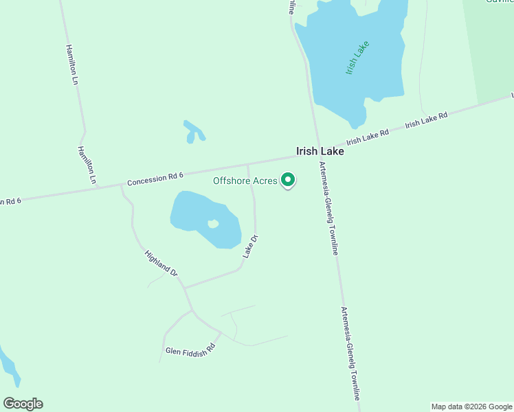 map of restaurants, bars, coffee shops, grocery stores, and more near 125 Lake Drive in Markdale
