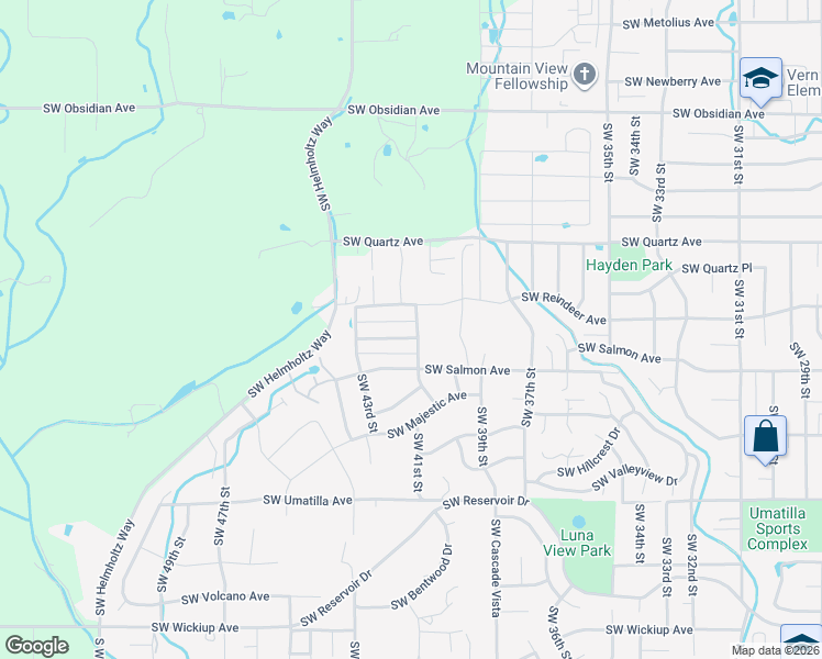 map of restaurants, bars, coffee shops, grocery stores, and more near 2220 Southwest 41st Street in Redmond