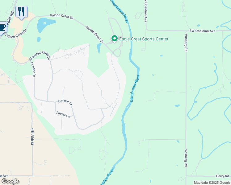 map of restaurants, bars, coffee shops, grocery stores, and more near 1971 Redtail Hawk Drive in Redmond