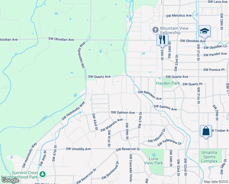 map of restaurants, bars, coffee shops, grocery stores, and more near 2000 Southwest 41st Street in Redmond