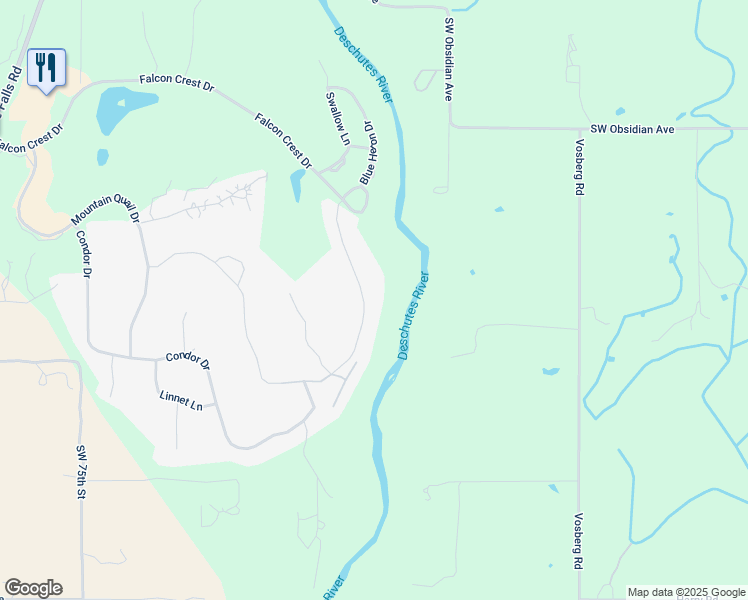 map of restaurants, bars, coffee shops, grocery stores, and more near 1904 Redtail Hawk Drive in Redmond