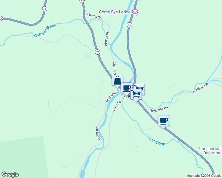 map of restaurants, bars, coffee shops, grocery stores, and more near 2867 New York 73 in Keene