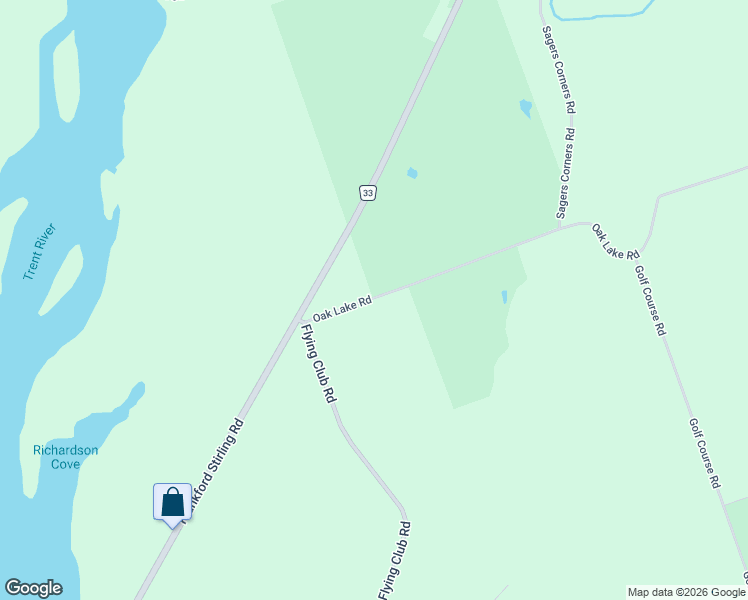 map of restaurants, bars, coffee shops, grocery stores, and more near 849 Oak Lake Road in Quinte West